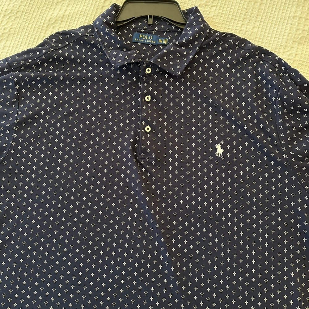 Lot of five men’s polos, Ralph Lauren brand, like new